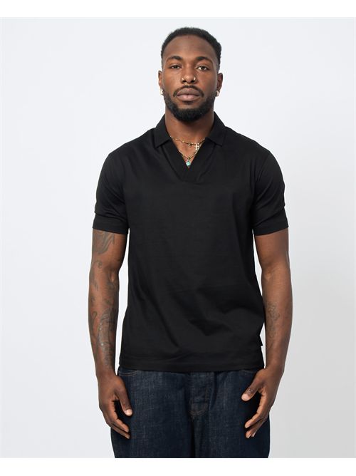 AX men's polo shirt with buttonless collar ARMANI EXCHANGE | XM000492-AF10364UC001